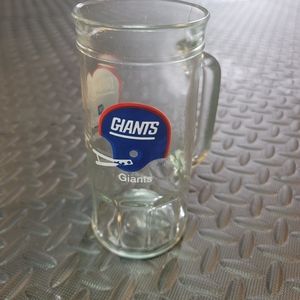NY Giants glass mug (vintage collector's)
